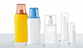 Flaskfamilj NICO. Storlek 30,100,125,200 och 250 ml.  PE 